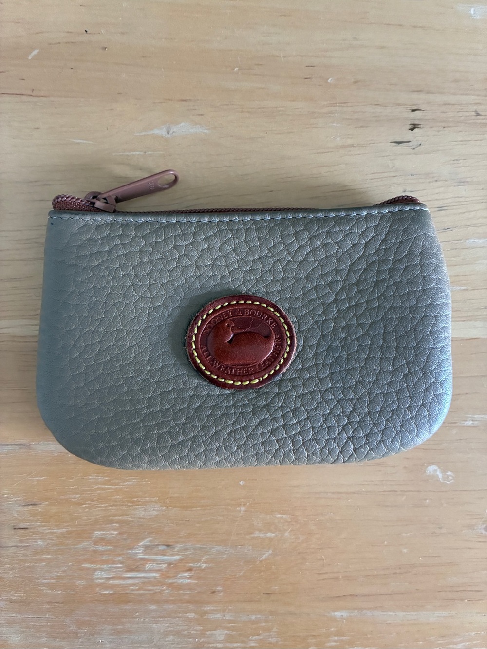Vintage Dooney & Bourke All Weather Leather Coin Purse Duck Logo